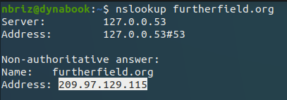 nslookup
