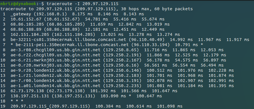 nslookup